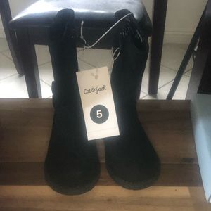 Black kids girl boots
